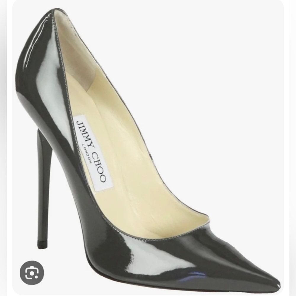 Jimmy Choo Anouk Leather Pumps Smoke SZ 37